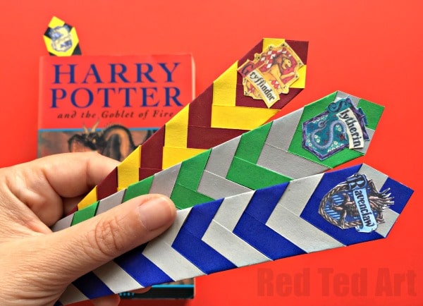 Easy Harry Potter Bookmarks: DIY Chevron Craft for Hogwarts Fans
